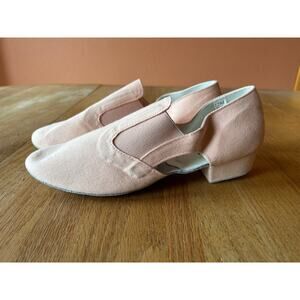 Sansha Magnifica Pink Canvas Ballet Teaching and Character Shoes 12M TE6 US 9